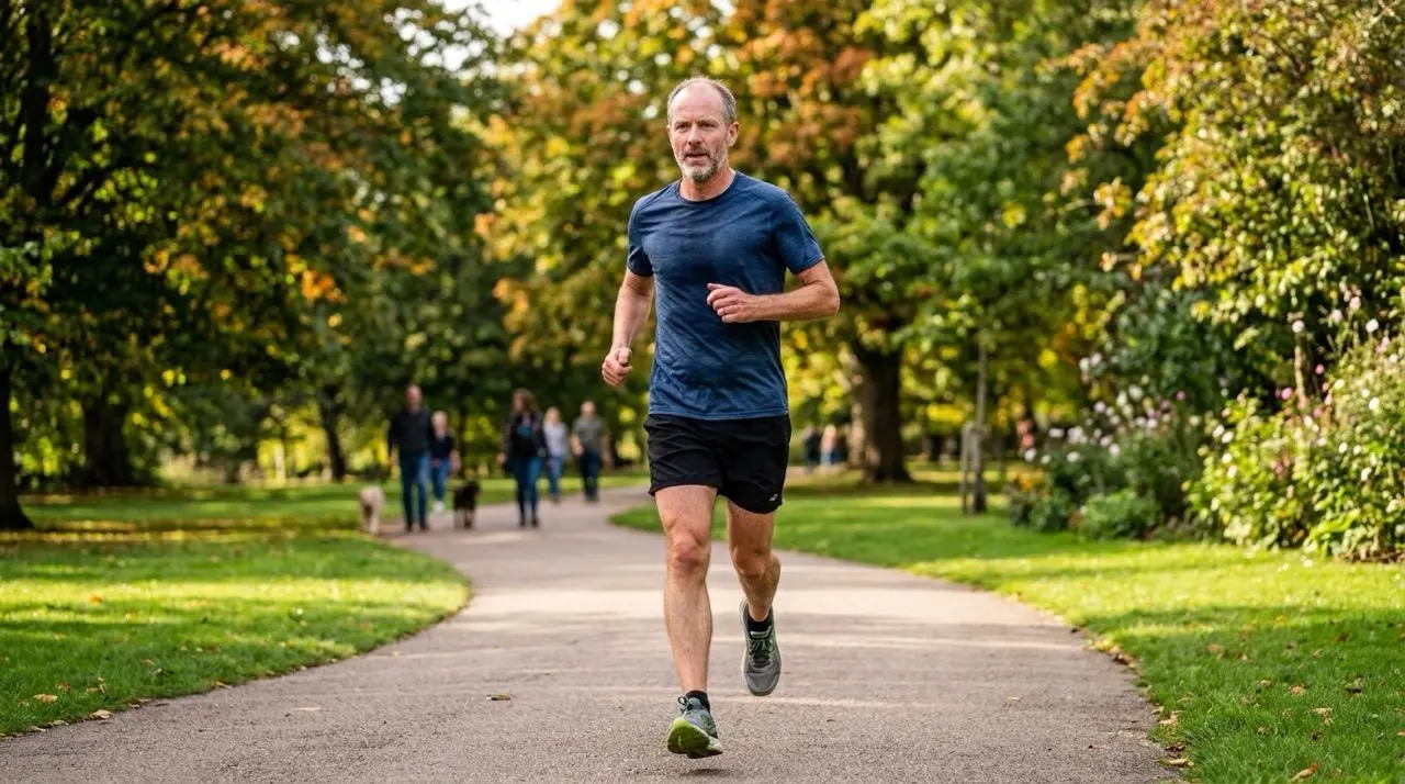 Man jogging in the morning