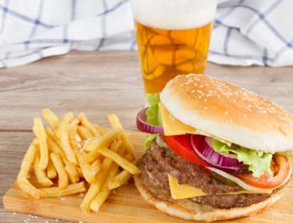 Minimize Burgers And Beer illustration