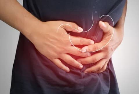 IV Therapy Deals with A Gurgling Stomach illustration