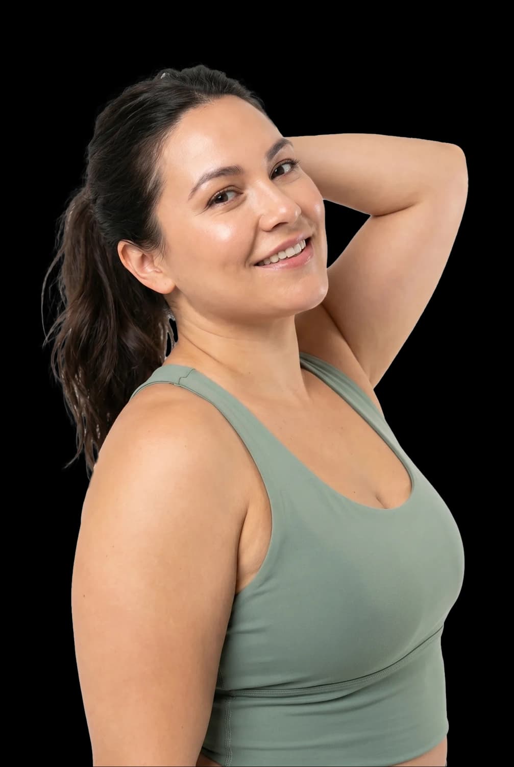 Woman smiling confidently