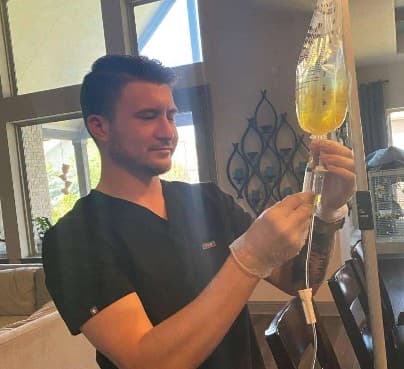 Searching Mobile IV Therapy Near Me illustration