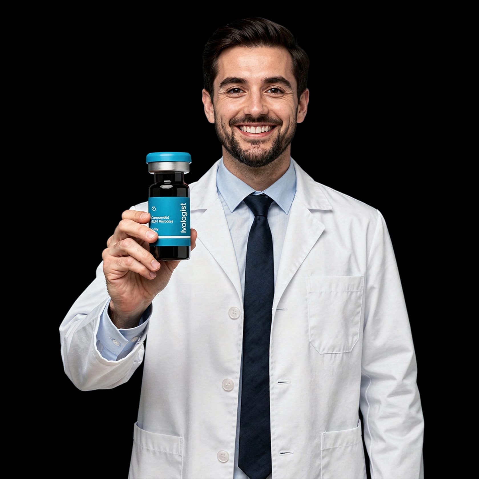 Clinician holding a tablet