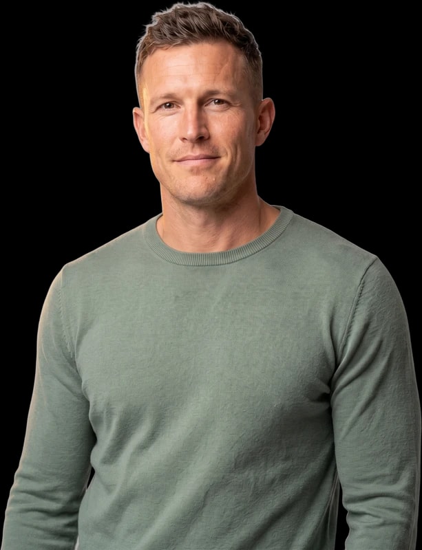 Man looking calm and healthy