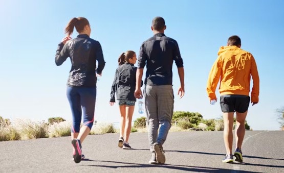 The Benefits of Walking illustration
