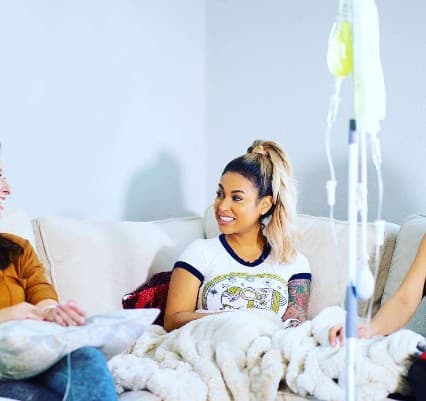 Hot Girl Walk And IV Therapy illustration