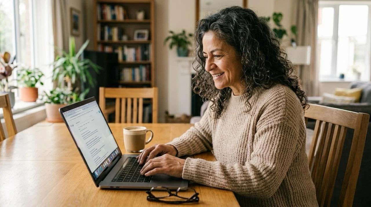 Patient in a virtual telehealth consultation with a licensed clinician